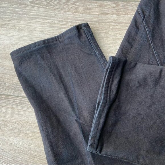 Rogue Genuine Leather Trim Straight Leg Button Fly Jeans - Picture 6 of 16